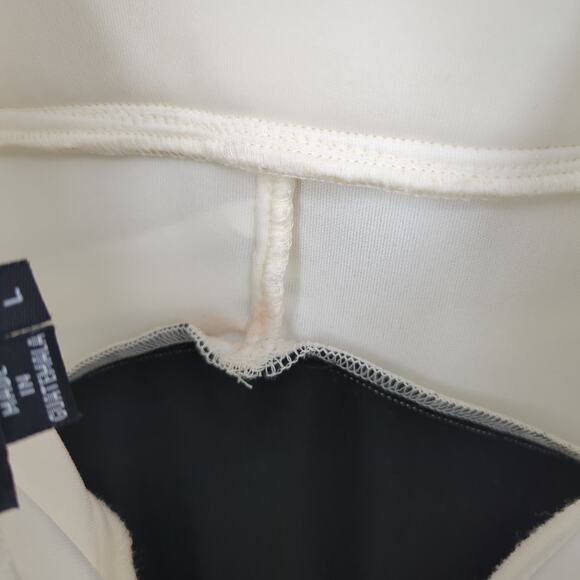 EUC XOXO Dress Cream Womens L Light stain on Breast Plate - Picture 7 of 8